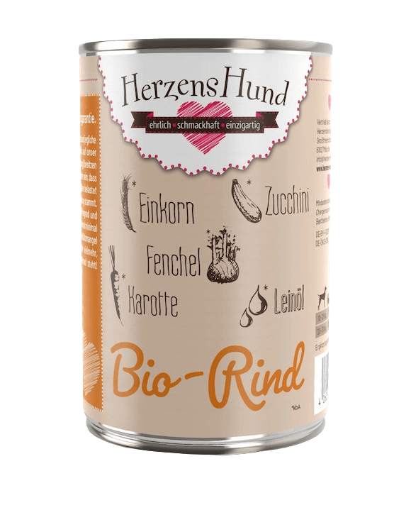 HerzensHund Rind mit Gemüse