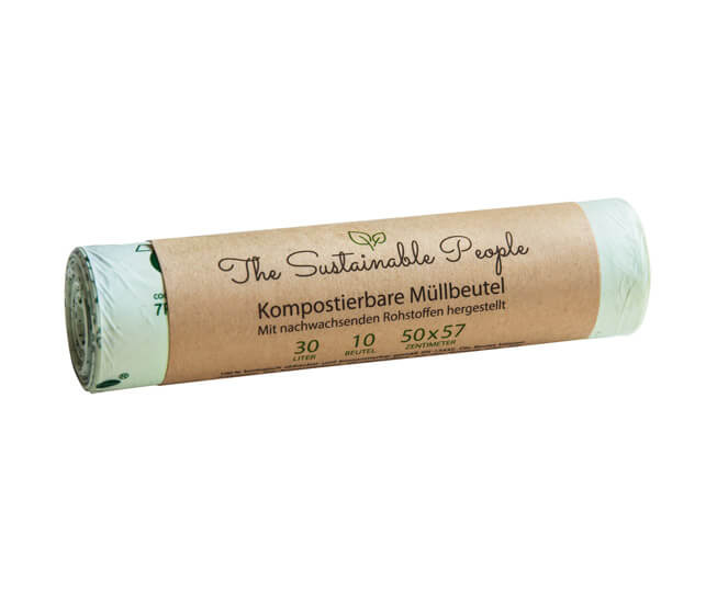 The Sustainable People heim-kompostierbare Müllbeutel 30 Liter