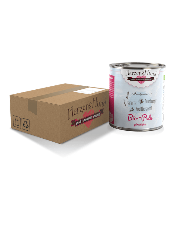 HerzensHund Pute mit Karotte getreidefrei