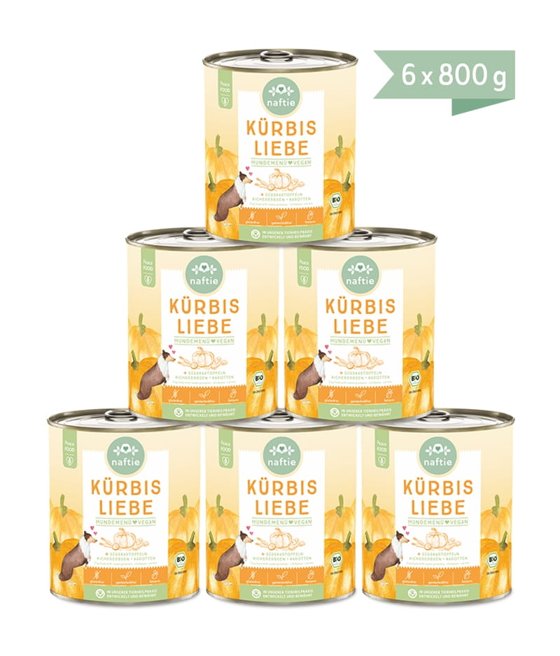 Naftie Kürbis Liebe mit Süßkartoffeln, Kichererbsen & Chiasamen