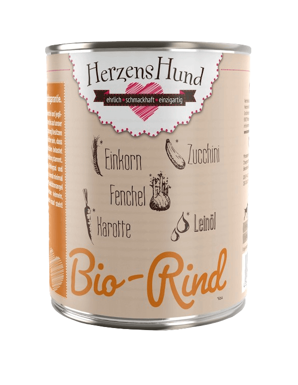 HerzensHund Rind mit Gemüse