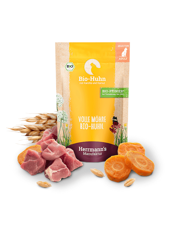 Herrmanns Huhn mit Karotte & Kamut