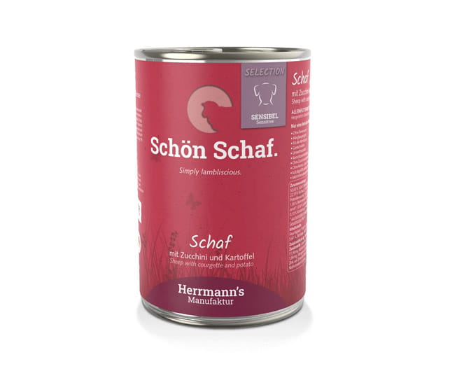 Herrmanns Schaf mit Bio-Zucchini und Bio-Kartoffeln