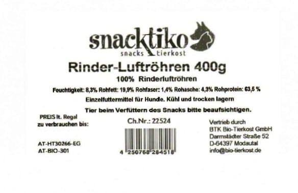 Snacktiko Rinder-Luftröhre