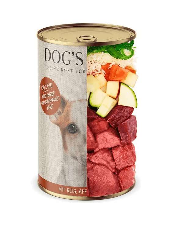 Dog's Love RIND, Naturreis, Apfel & Zucchini