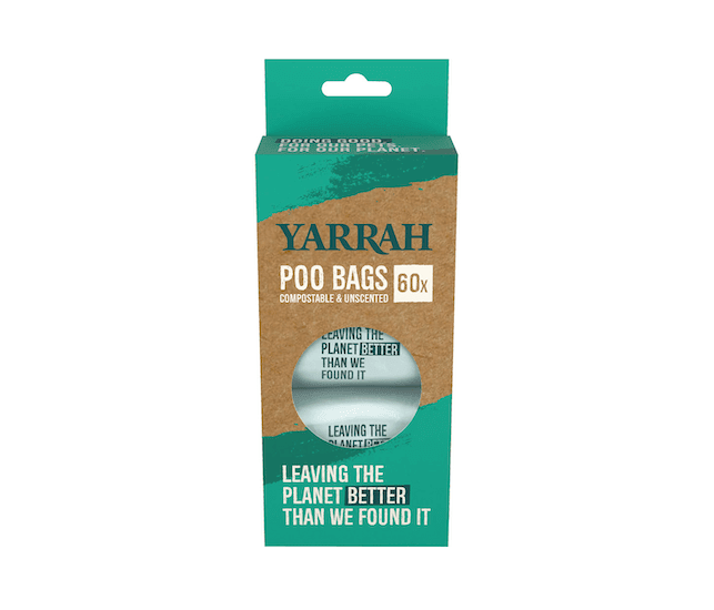 Yarrah Poo Bags Kompostierbare Kotbeutel (100% nachwachsende Rohstoffe)