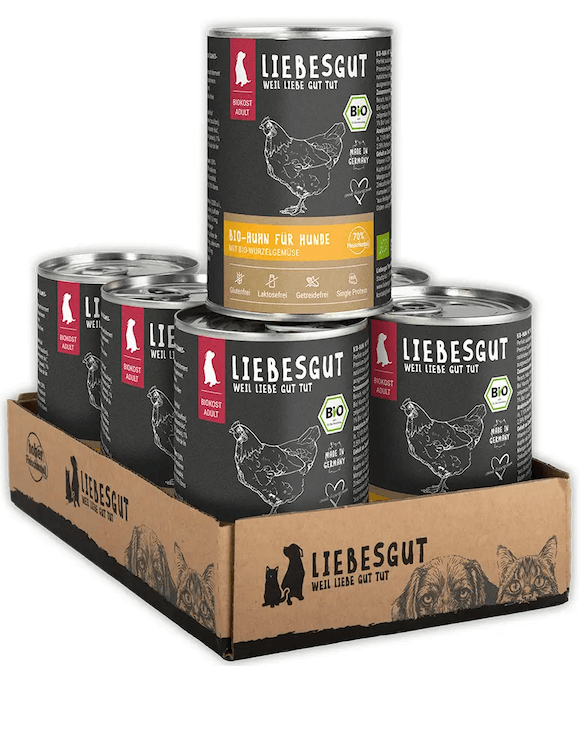 Liebesgut Huhn mit Wurzelgemüse (Biokost Adult)