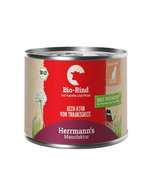 Herrmanns Rind mit Karotte und Hirse