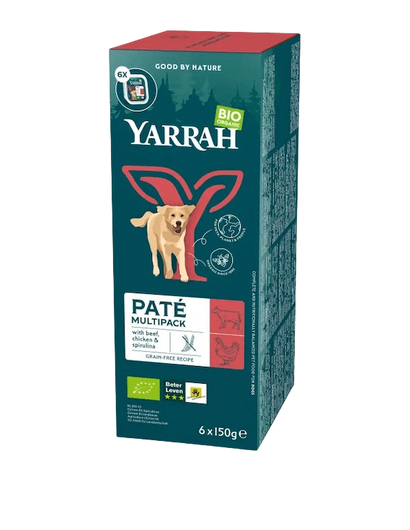 Yarrah Paté Multi-Pack Rind & Spirulina für Hunde