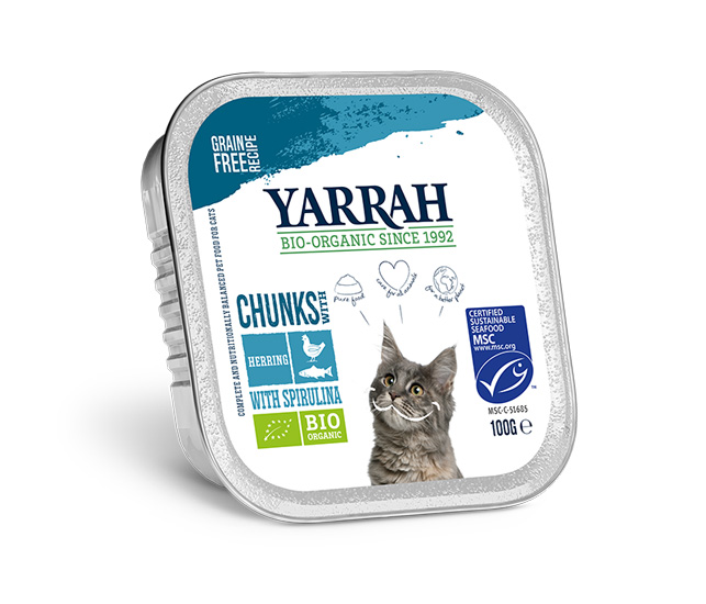 Yarrah Bröckchen Fisch mit Spirulina