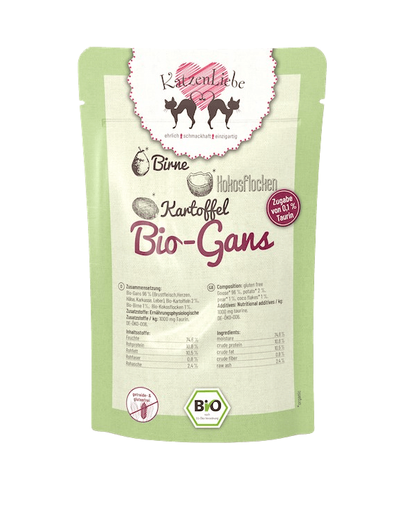 KatzenLiebe Gans mit Kartoffel