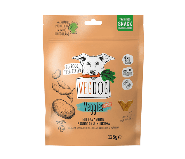 Vegdog VEGGIES immune Trainings-Snack mit Sanddorn und Curcuma