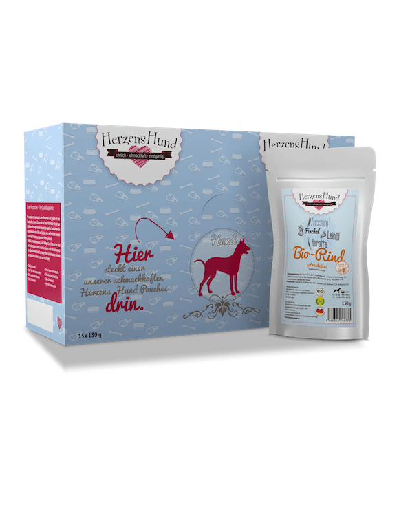 HerzensHund Rind mit Zucchini getreidefrei