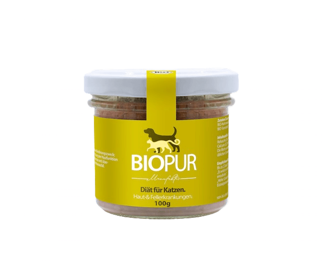 Biopur Haut-Fell-Diätfutter im Glas