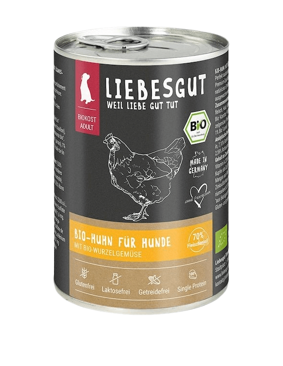 Liebesgut Huhn mit Wurzelgemüse (Biokost Adult)