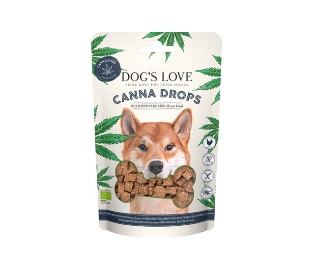 Dog's Love Canna Drops Geflügel Hanf Hundesnack