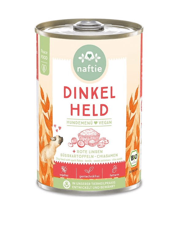 Naftie Dinkel Held mit roten Linsen, Süßkartoffeln und Chiasamen