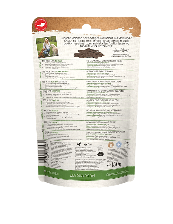 Dog's Love Soft Stripes Rind Snacks für Hunde