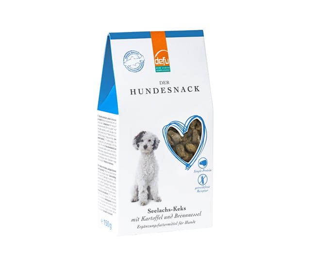 Defu Hunde-Seelachs-Keks mit Kartoffel und Brennnessel