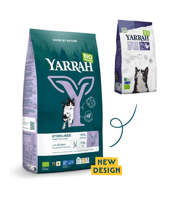 Yarrah Trockenfutter Wheat-Free für sterilisierte Katzen