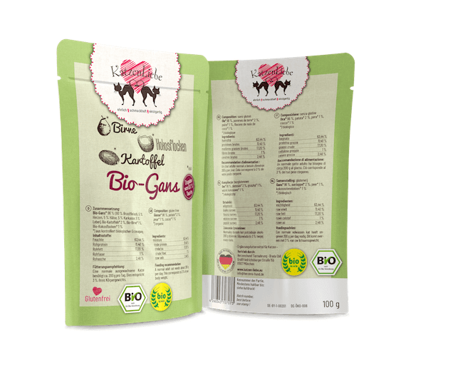 KatzenLiebe Gans mit Kartoffel