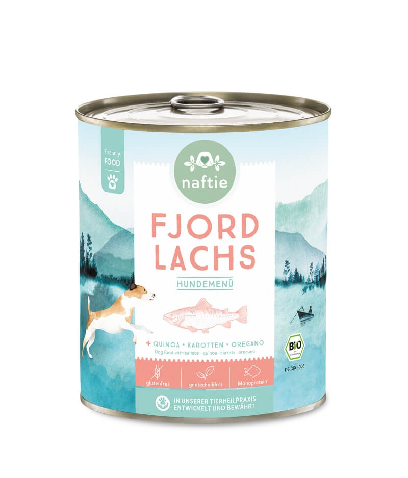 Naftie Fjord Lachs mit Quinoa, Karotten & Oregano