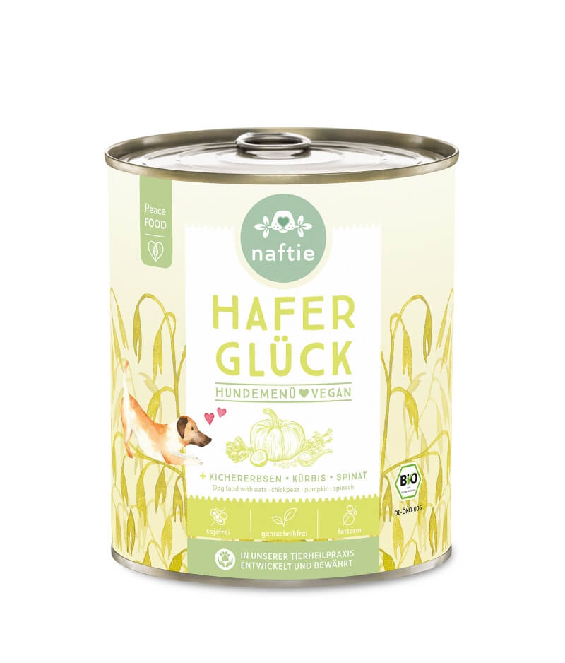 Naftie Hafer Glück mit Kichererbsen, Kürbis und Spinat