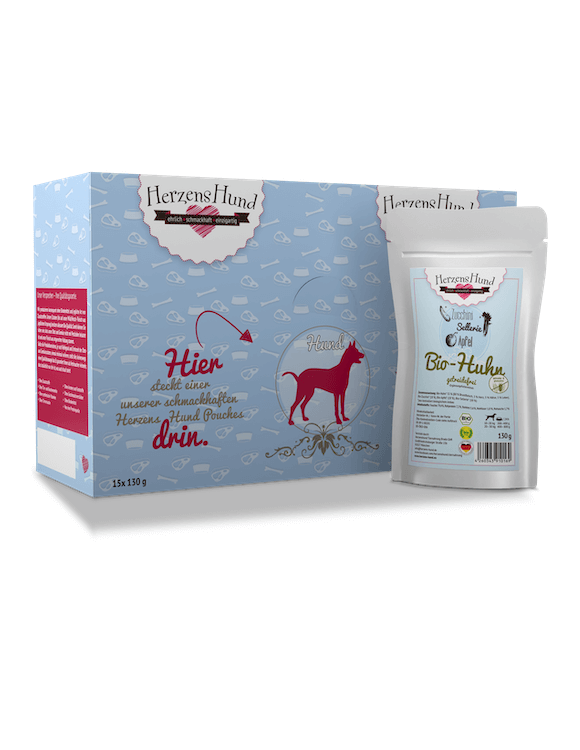 HerzensHund Huhn mit Zucchini - getreidefrei