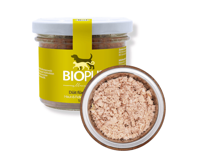 Biopur Haut-Fell-Diätfutter im Glas