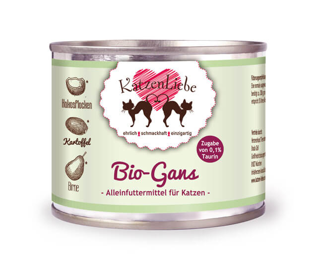 KatzenLiebe Gans mit Kartoffel