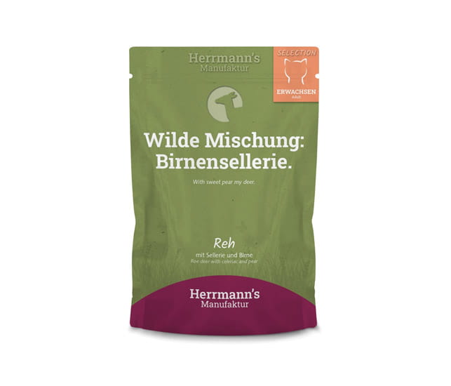 Herrmanns Reh mit Bio-Sellerie und Bio-Birne