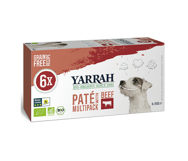 Yarrah Paté Multi-Pack Rind & Spirulina für Hunde