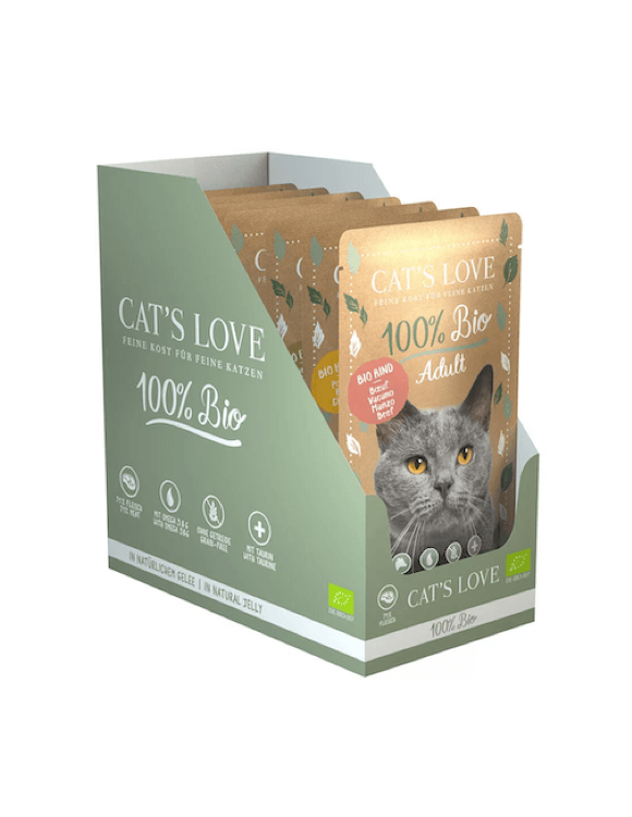 Cat's Love Multipack Adult für Katzen mit drei Sorten im Pouch