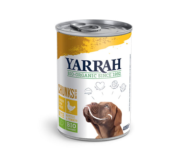 Yarrah Bröckchen Huhn Brennnessel Tomate