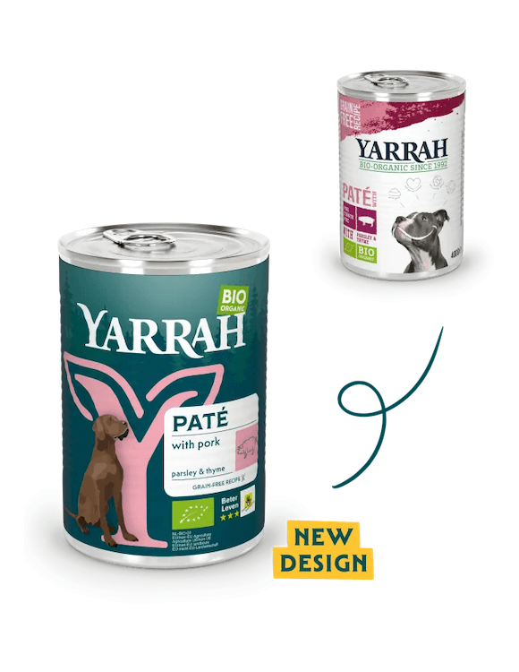 Yarrah Paté mit Schwein für Hunde