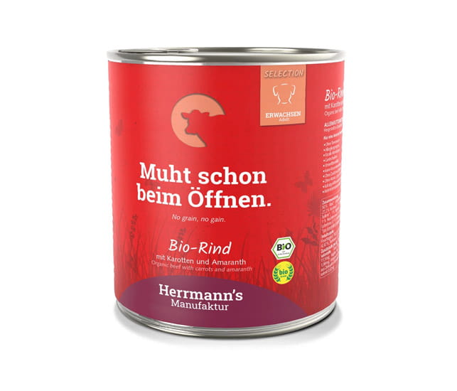 Herrmanns Rind mit Karotten und Amaranth