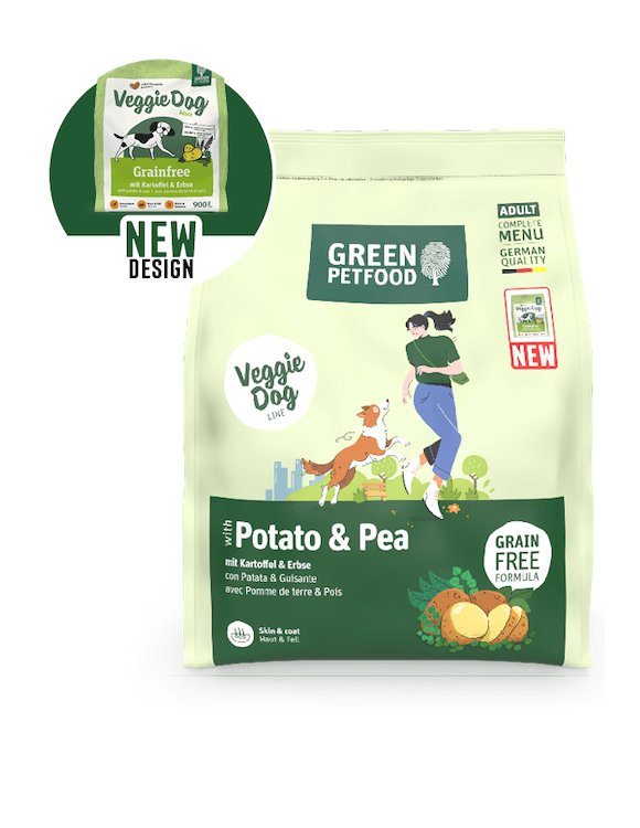 Green Petfood VeggieDog mit Kartoffel & Erbse (With Potato & Pea)