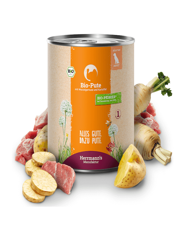 Herrmanns Pute mit Wurzelgemüse (Steckrübe), Kartoffeln und Fenchel