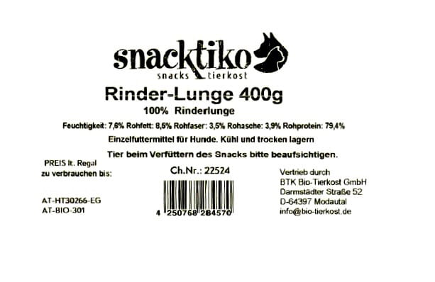 Snacktiko Rinder-Lunge