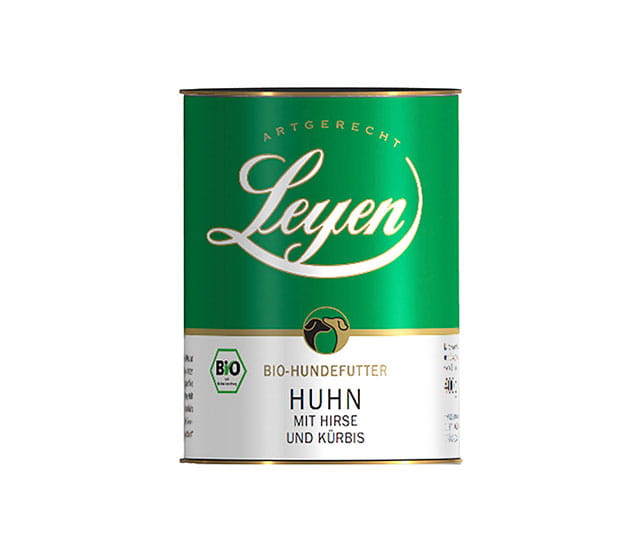 Leyen Huhn mit Hirse und Kürbis 100 % Bio-Nassfutter für Hunde in der Dose mit Fleisch aus artgerechter Tierhaltung kaufen