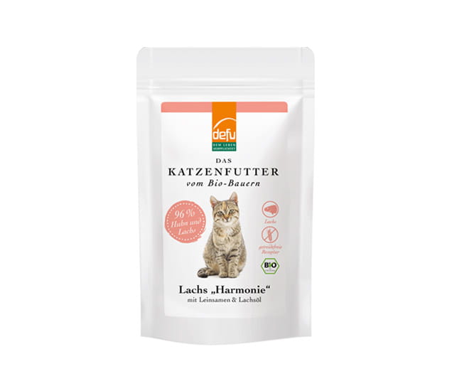Defu Lachs "Harmonie"  mit Karotten, Leinsamen & Lachsöl