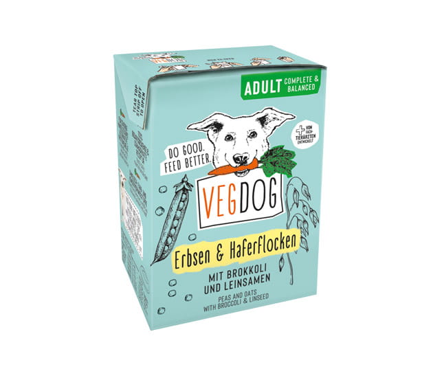 Vegdog Adult Tetra Pak Erbsen & Haferflocken Nassfutter