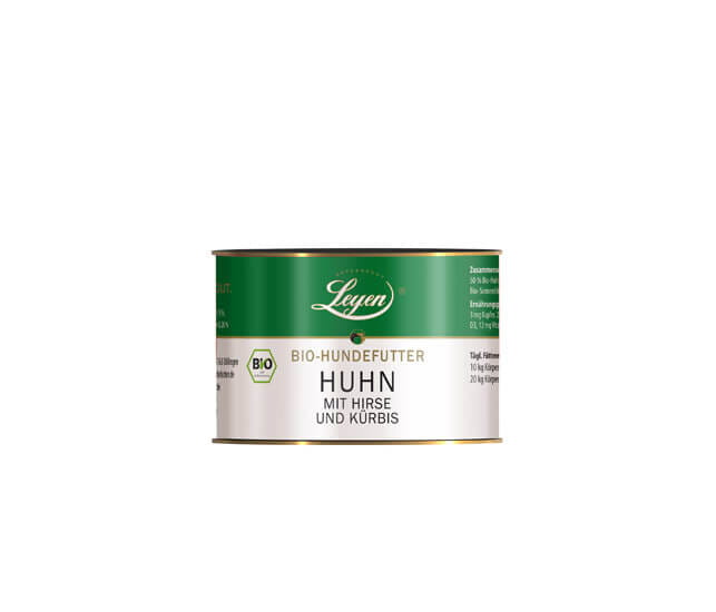 Leyen Huhn mit Hirse und Kürbis Bio-Nassfutter für Hunde kaufen