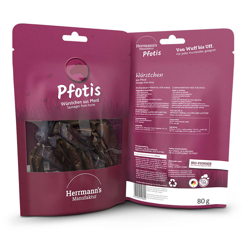 Herrmanns Pfotis Pferdewürstchen