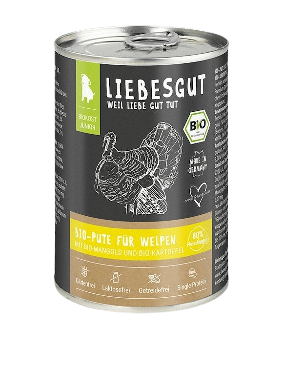 Liebesgut Pute mit Mangold und Kartoffel (Junior)