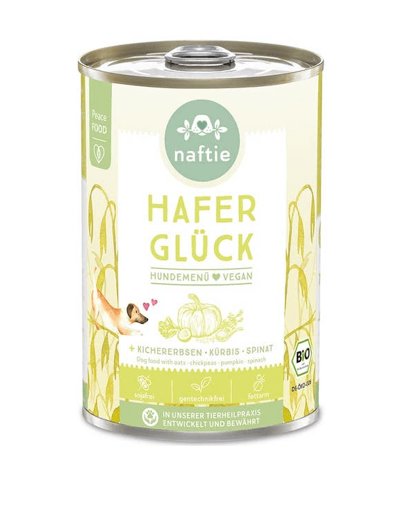 Naftie Hafer Glück mit Kichererbsen, Kürbis und Spinat