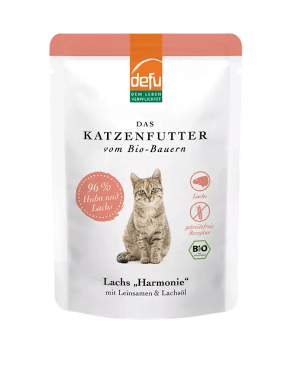 Defu Lachs "Harmonie"  mit Karotten, Leinsamen & Lachsöl