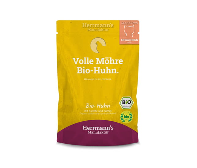 Herrmanns Huhn mit Karotte & Kamut