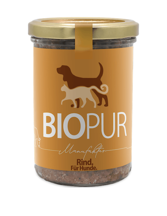 Biopur Premiumglas Rind mit Brokkoli & Karotten