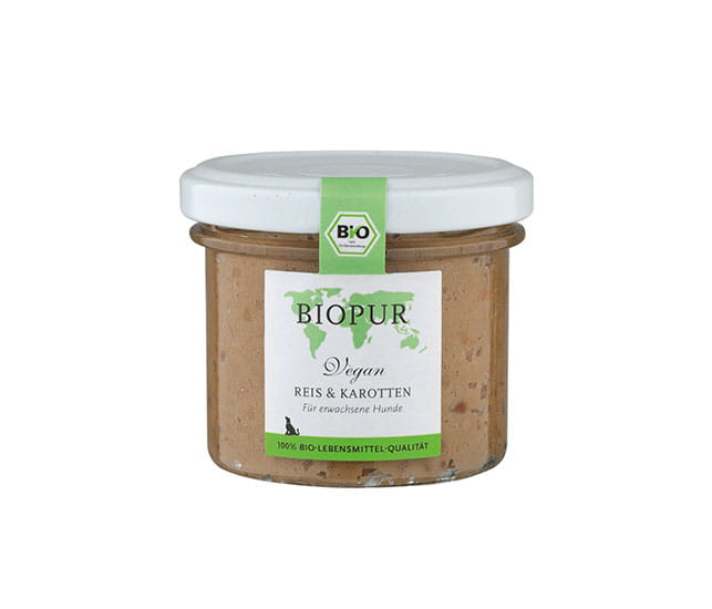 Biopur Reis & Karotten im Glas (vegan)